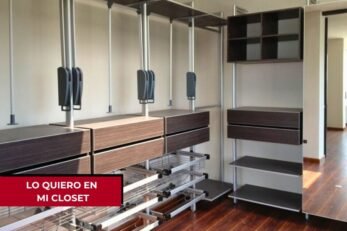 Closet a medida diseñado y fabricado por Francisco Cruz Interiores para proyecto residencial en Bogotá.