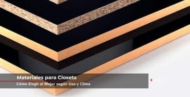 Tableros de madera natural e industrializada utilizados en la fabricación de closets a medida, seleccionados según uso, clima y durabilidad.