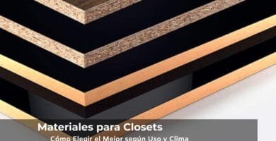 Tableros de madera natural e industrializada utilizados en la fabricación de closets a medida, seleccionados según uso, clima y durabilidad.