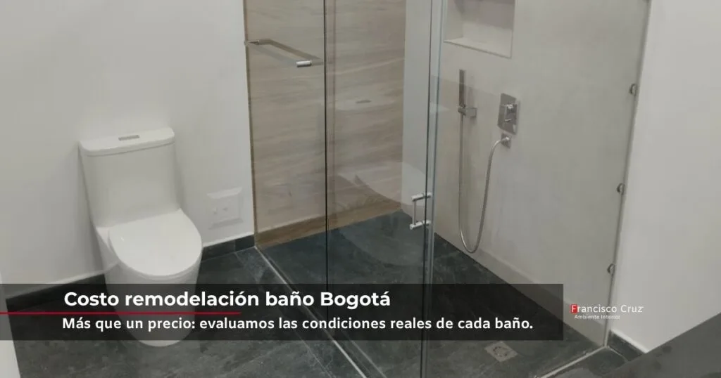 Costo o presupuesto para remodelacion de bano en Bogotá