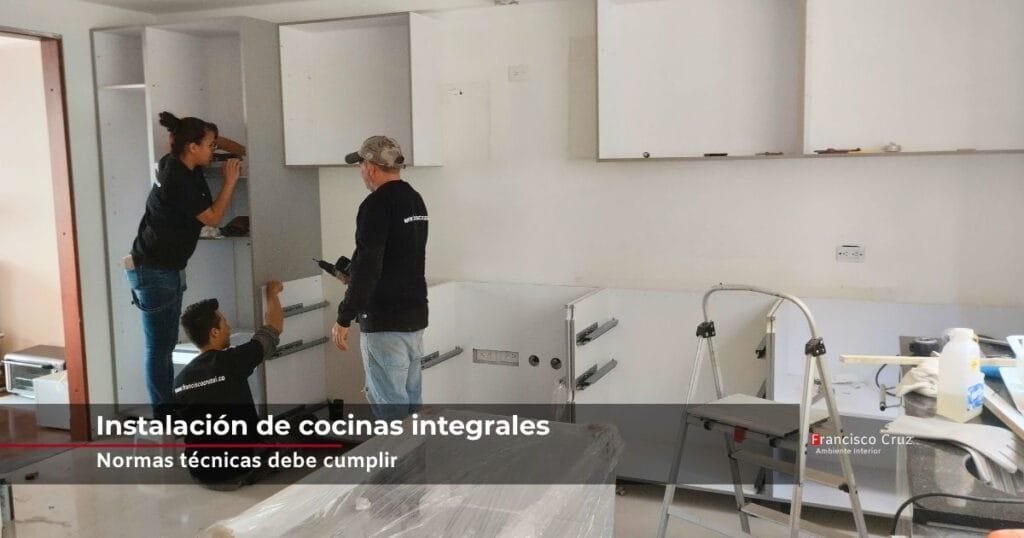 instalación de cocinas integrales en proyecto residencial en Usaquén, Bogotá