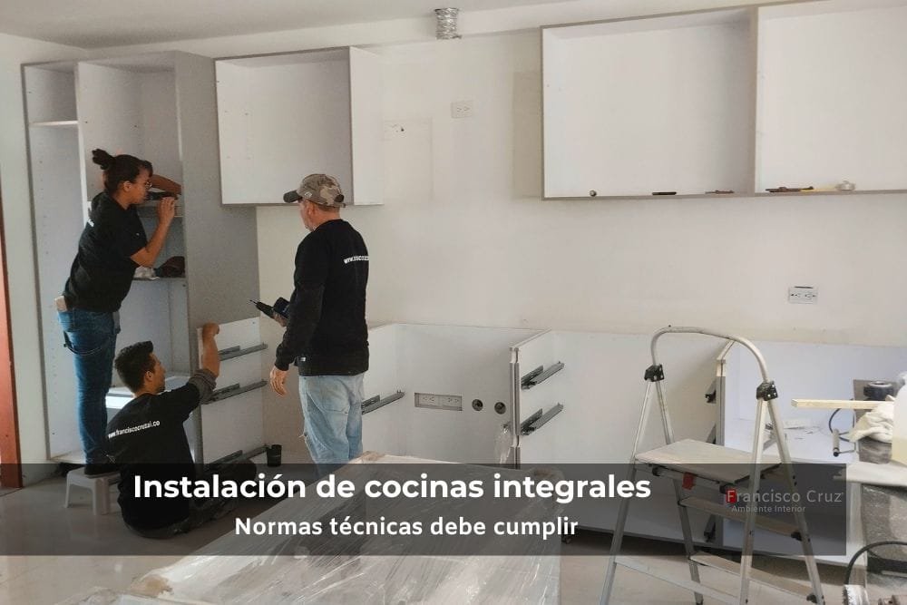Instalación de cocinas integrales en proyecto residencial en Usaquén, Bogotá